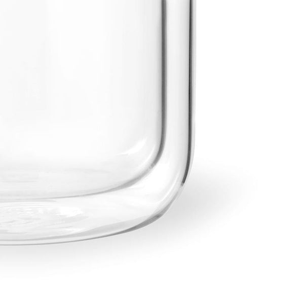 Classic Double Wall Glass Mug - Set Of 2, 350ml - VIVA