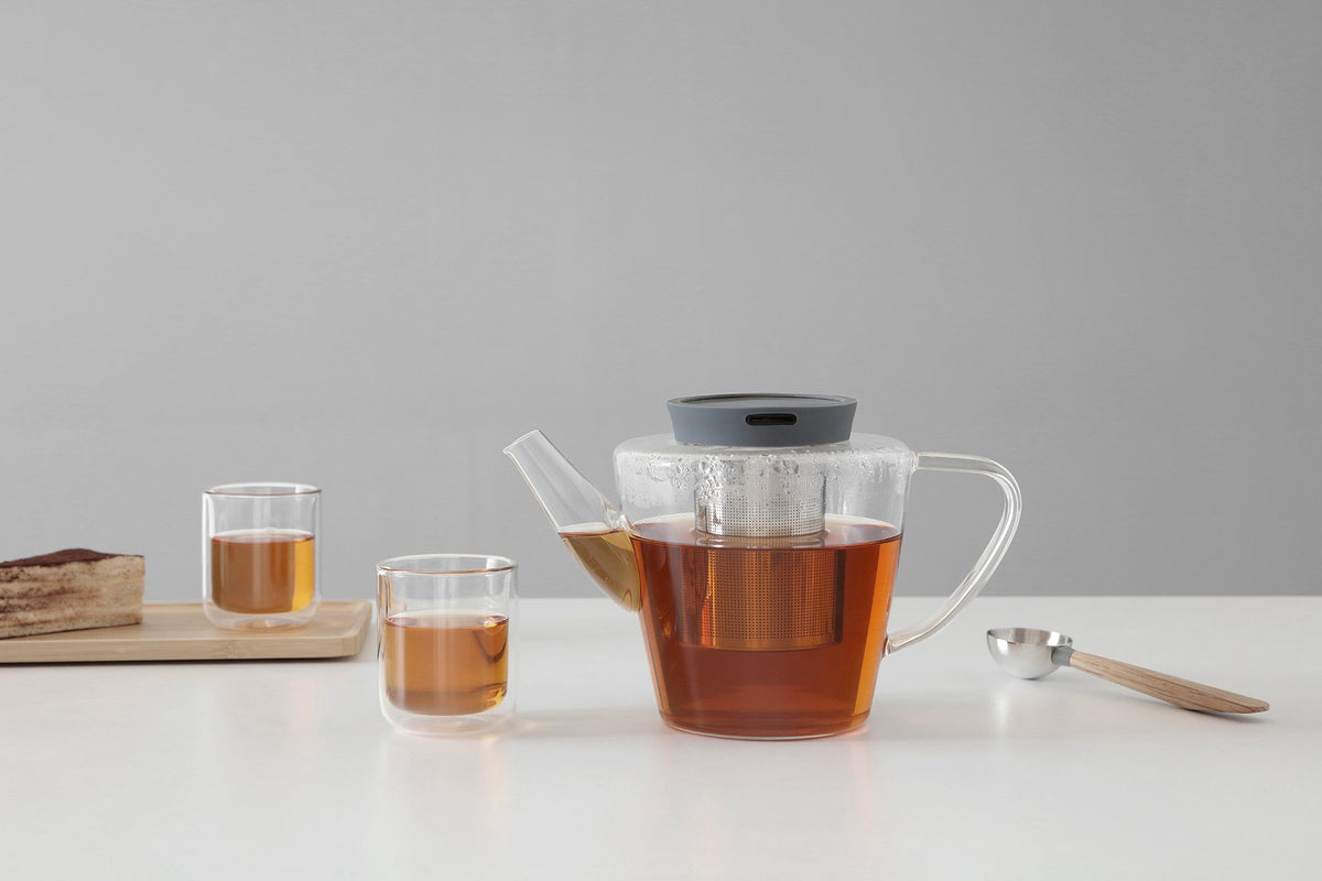 Infusion™ Glass Teapot - VIVA | Color=Stone grey
