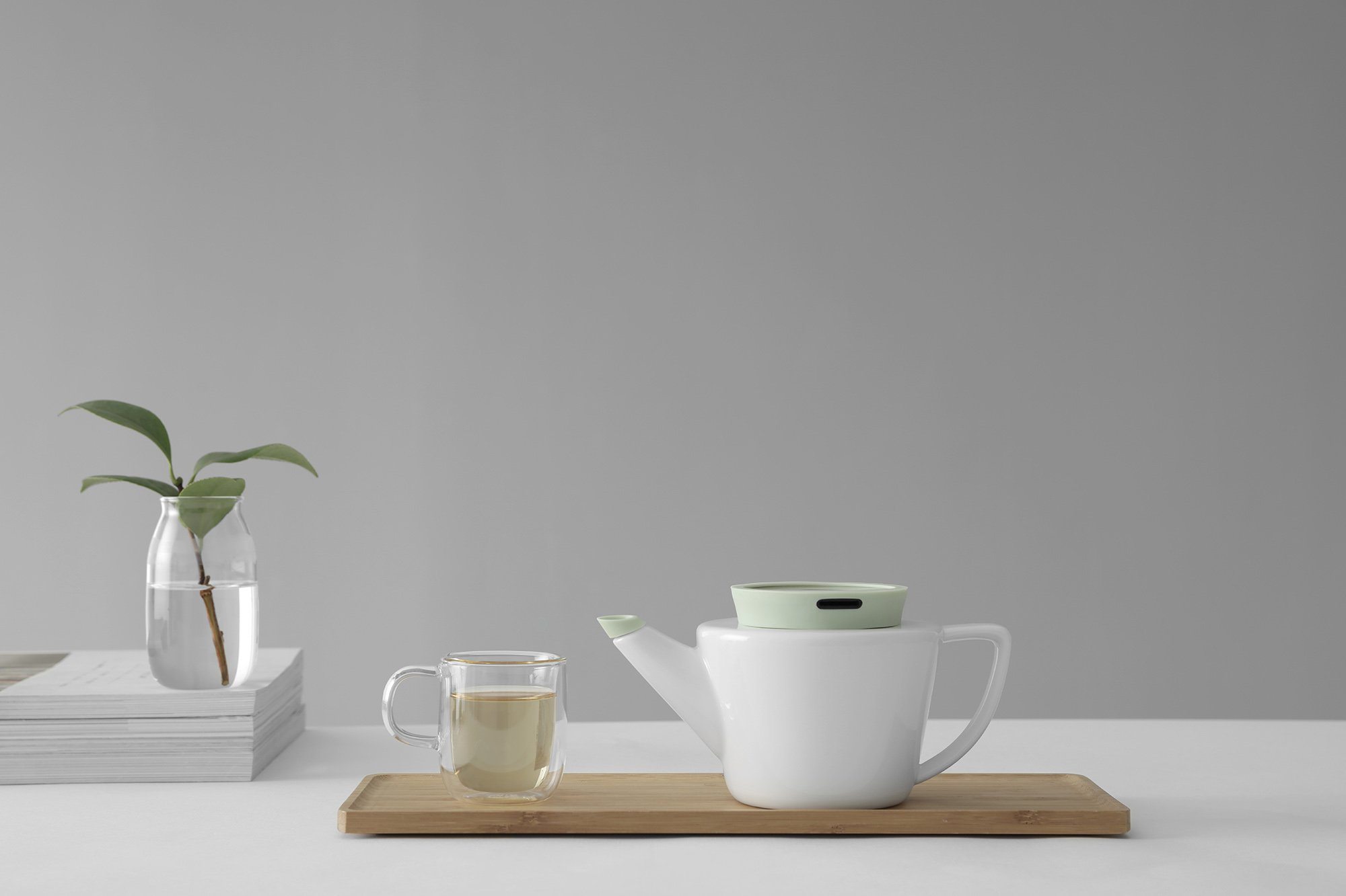 Infusion™ Porcelain Teapot Small-VIVA Scandinavia | Color=Peppermint