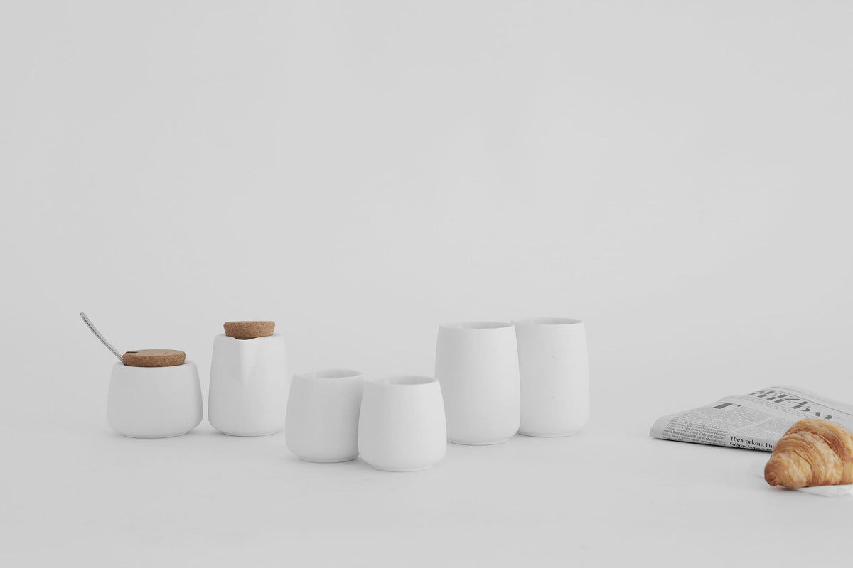 Nicola™ Tea Cup Small - Set Of 2-VIVA Scandinavia | Color=Pure white