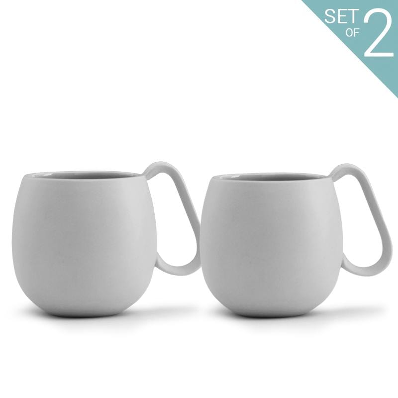 Nina™ Tea Mug - Set Of 2 - VIVA | Color=Light Gray