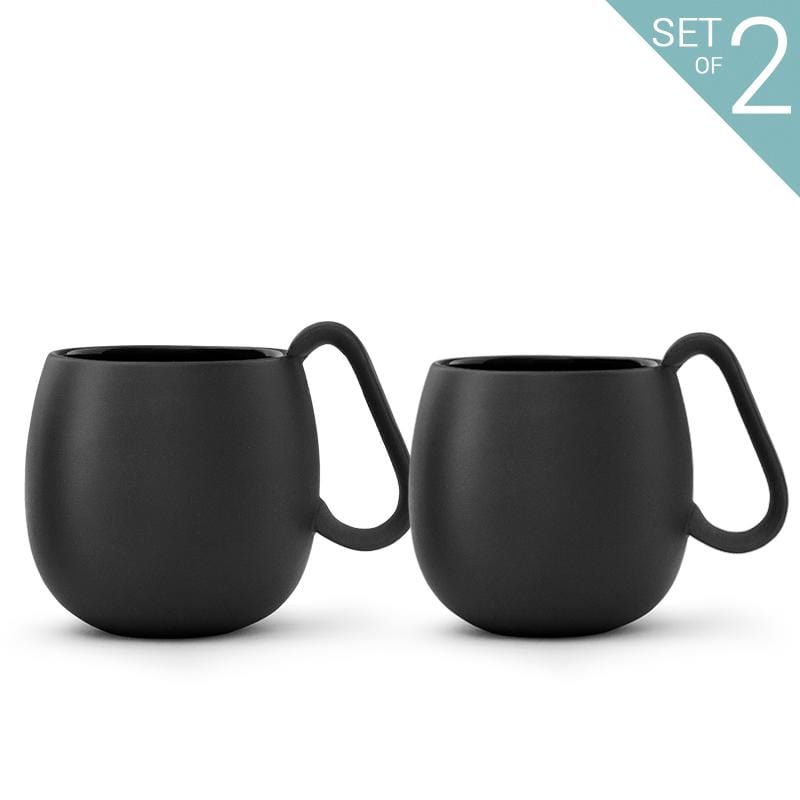 Nina™ Tea Mug - Set Of 2 - VIVA | Color=Charcoal