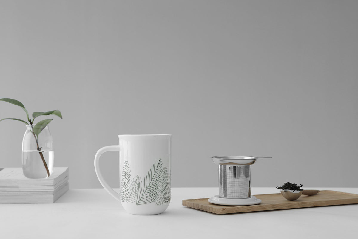 Minima ™ Balanced Winter Tea Mug - VIVA | Color=pure white